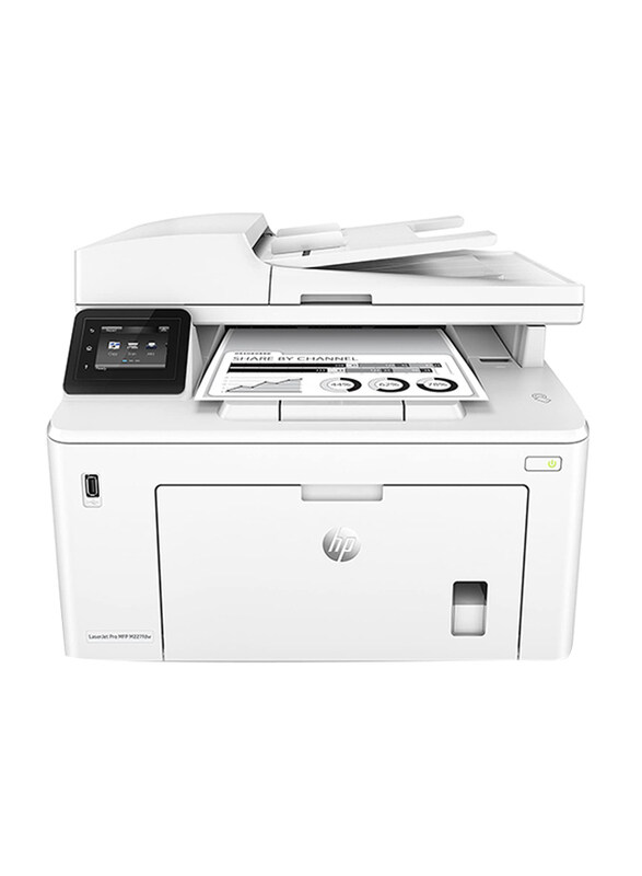 

HP LaserJet Pro M227FDW All-in-One Mono Laser Printer, White