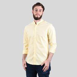 Men's Band Collar Oxford Shirt