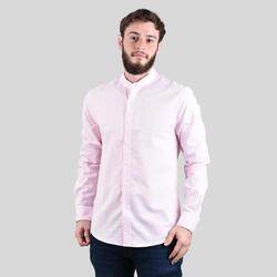 Men's Band Collar Oxford Shirt