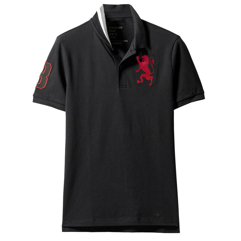 

Giordano Men's 3D Bold Lion Polo