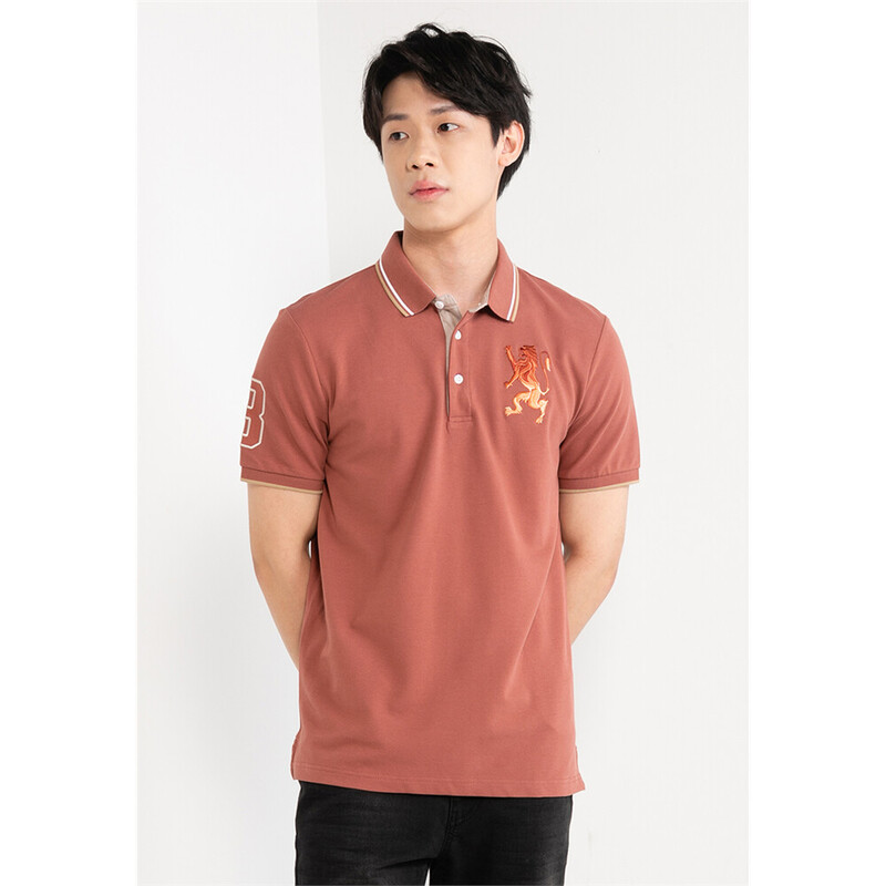 

Giordano Men's 3D Bold Lion Polo