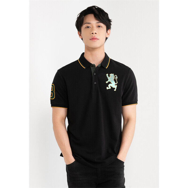 

Giordano Men's 3D Bold Lion Polo