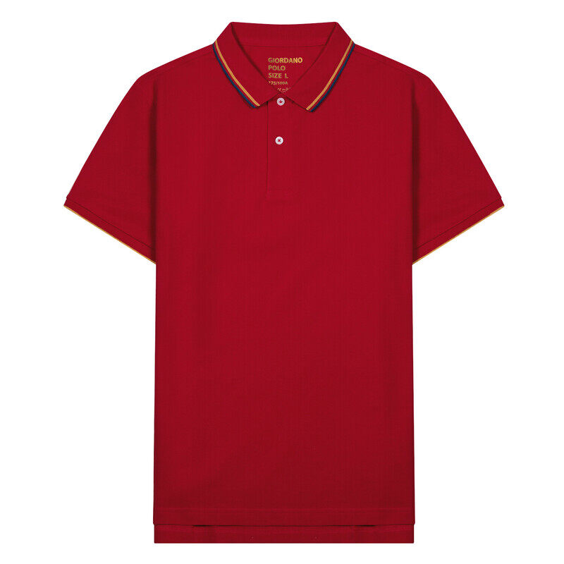 

Giordano Men's Solid Cotton Polo