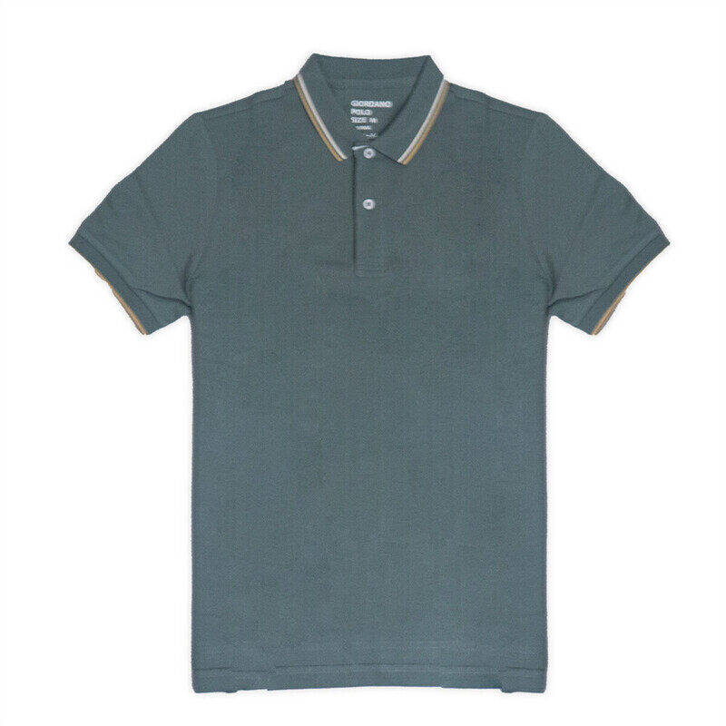 

Giordano Men's Solid Cotton Polo