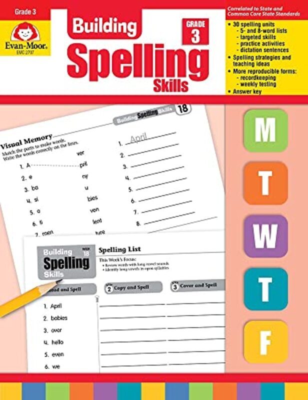 

^(C) Building Spelling Skills: Grade 3,Paperback,By:Evan-Moor Corporation