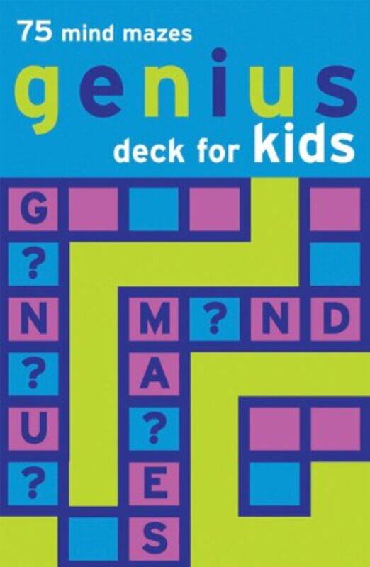 

Genius Deck Mind Mazes for Kids (Genius Decks), Unspecified, By: Chronicle Books LLC Staff