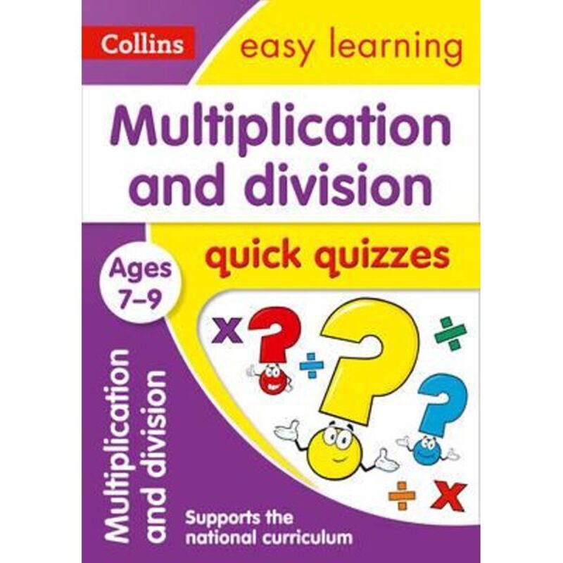 

Multiplication & Division Quick Quizzes Ages 7-9: Prepare for School with Easy Home Learning, Paperback Book, By: Collins Easy Learning