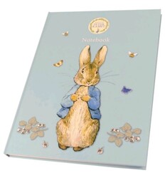 A4 CASED NOTEBOOK - PETER RABBIT BLUE, By: Robert Frederick