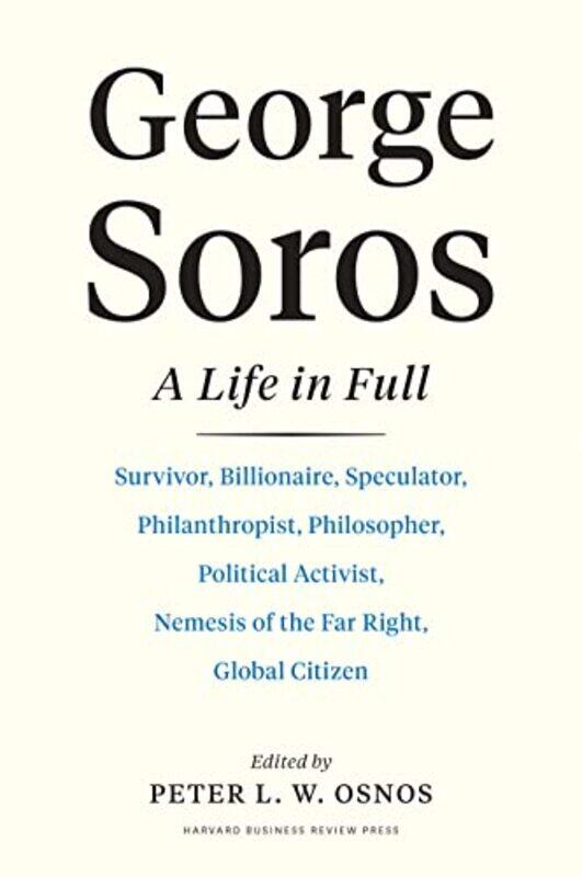 

George Soros by Peter L W Osnos-Hardcover