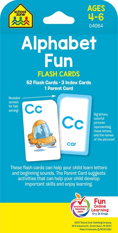 Alphabet Fun Flash Cards, Paperback Book, By: School Zone Publishing
