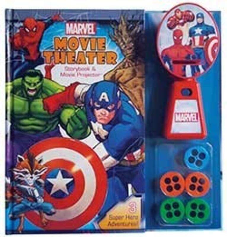 

MARVEL MOVIE THEATER STORYBOOK & MOVIE PROJECTOR, Hardcover Book, By: Disney