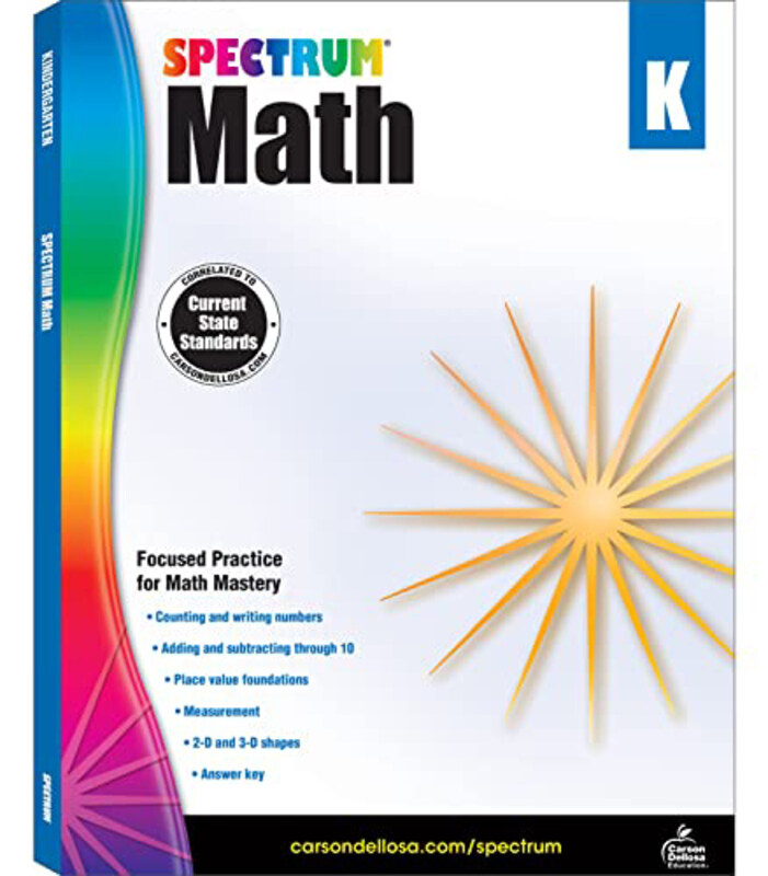 

Math Workbook, Grade K New, Paperback Books, By: Spectrum