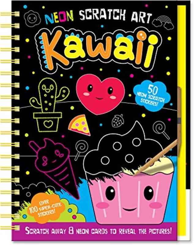 

Neon Scratch Art: Kawaii By Imagine That Hardcover