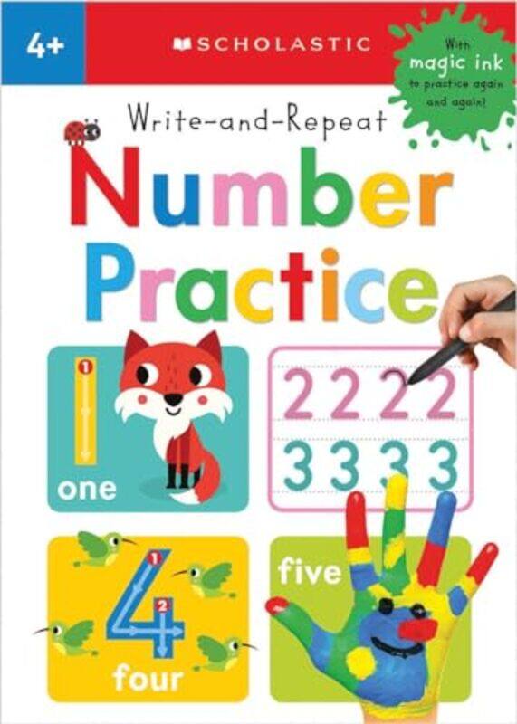 

Write And Repeat Number Practice By Scholastic - Paperback