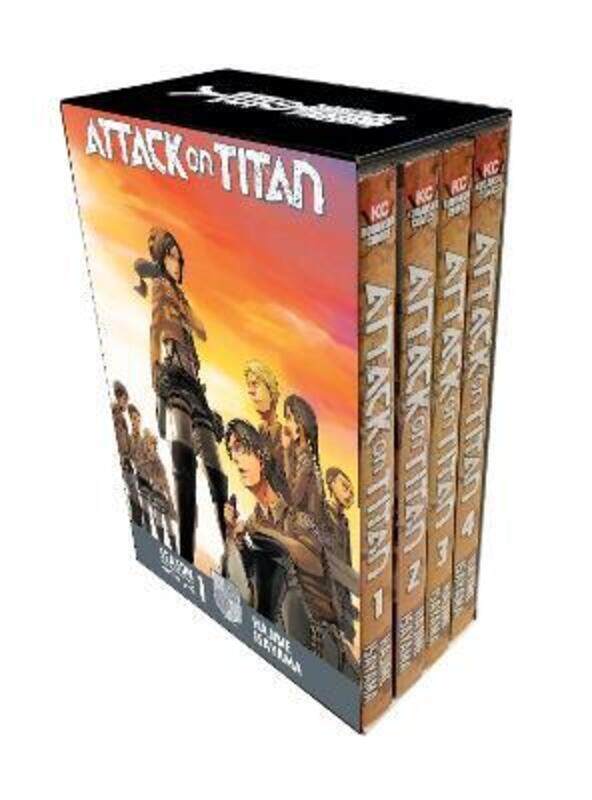 

Attack On Titan Season 1 Part 1 Manga Box Set ,Paperback By Isayama, Hajime