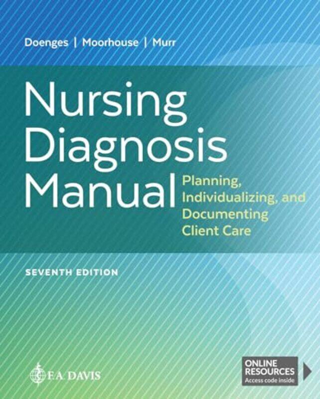 

Nursing Diagnosis Manual by Marilynn E DoengesMary Frances MoorhouseAlice C MurrFA Davis Company-Paperback