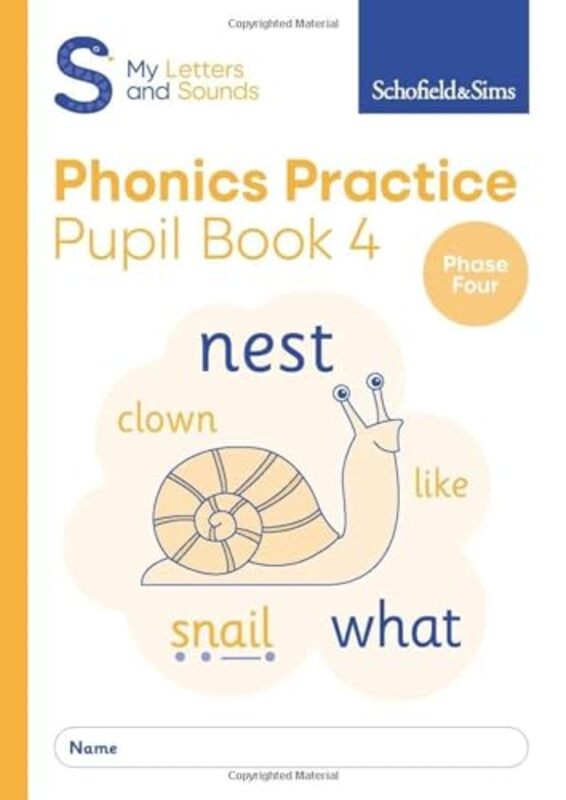 My Letters And Sounds Phonics Practice Pupil Book 4 By Sims, Schofield & - Matchett, Carol Paperback