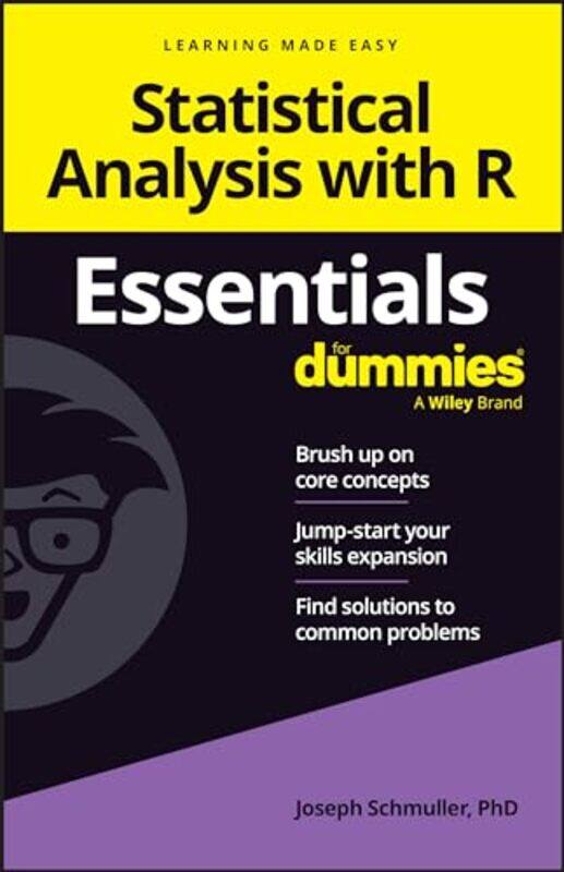 

Statistical Analysis with R Essentials For Dummies by Joseph Schmuller -Paperback