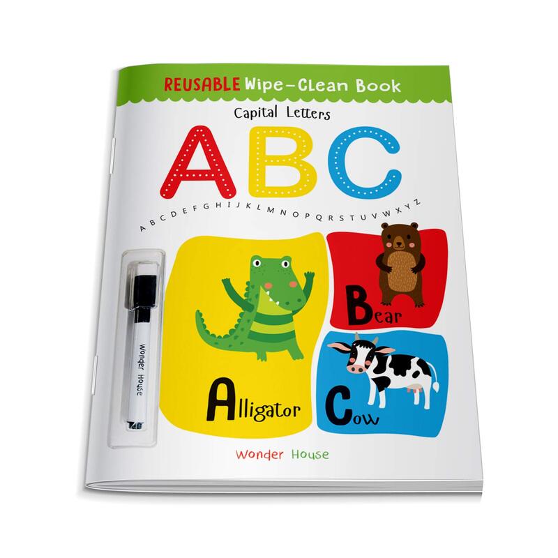 Reusable Wipe And Clean Book - Capital Letters: Write And Practice Capital Letters, Paperback Book, By: Wonder House Books