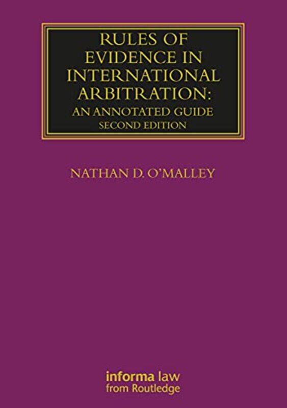 

Rules of Evidence in International Arbitration by Bethany Jacobs-Paperback