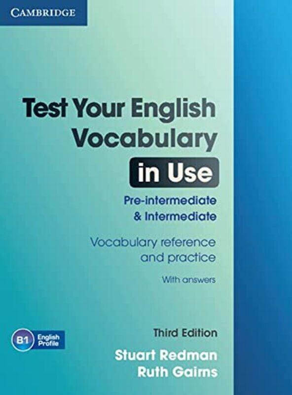 

Test Your English Vocabulary In Use Preintermediate And Intermediate With Answers By Redman, Stuart - Gairns, Ruth Paperback