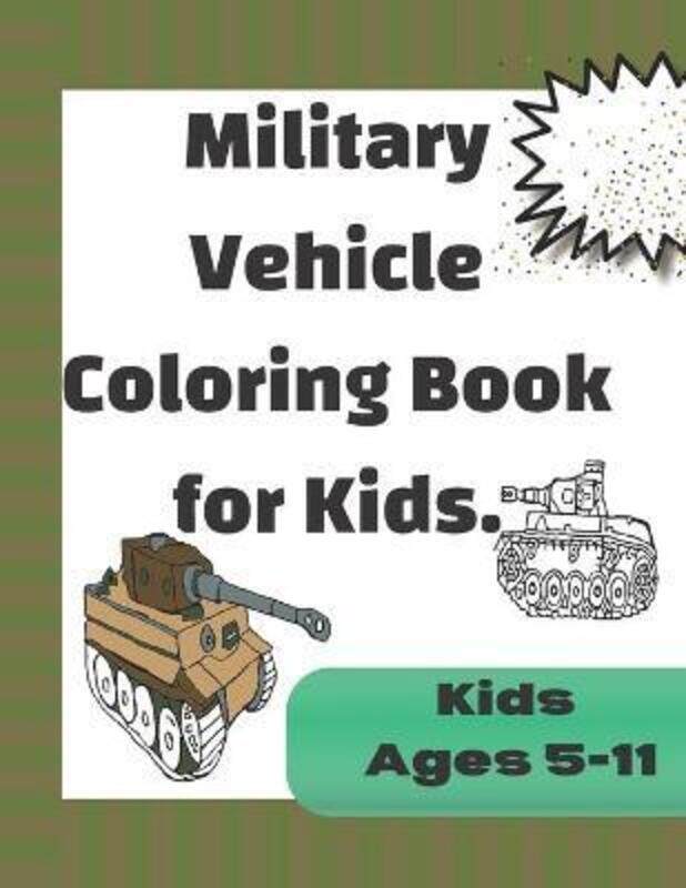 

Military Vehicle Coloring Book for Kids,Paperback,ByColorus Colortu