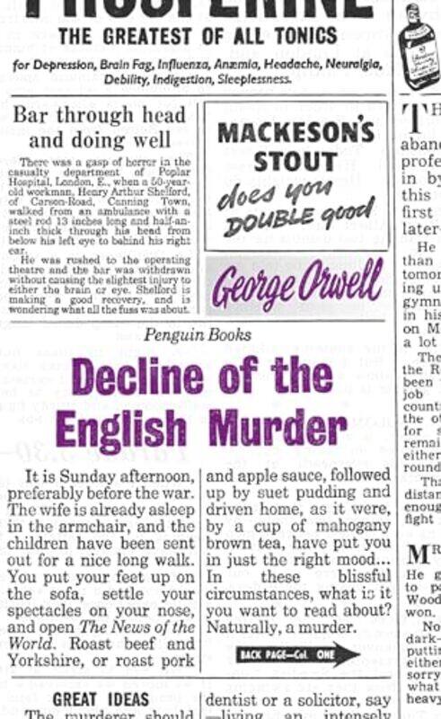 

Decline of the English Murder by George Orwell-Paperback