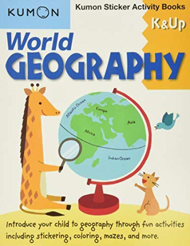 

World Geography K & Up Sticker Activity Book By Kumon Paperback