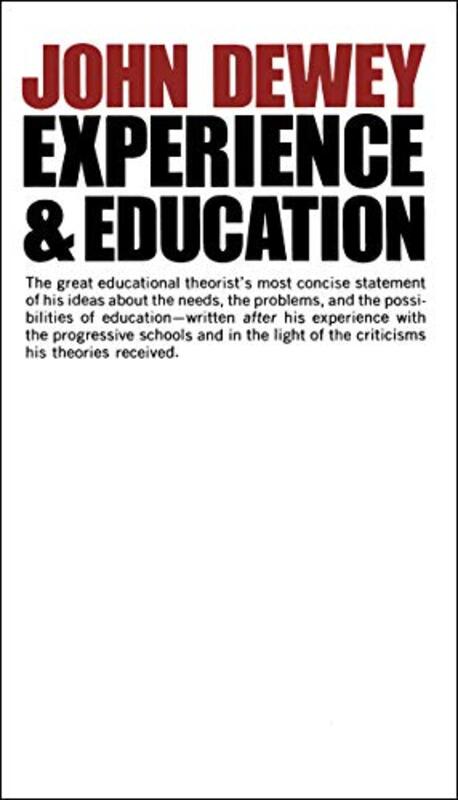 Experience And Education by Dewey, John..Paperback