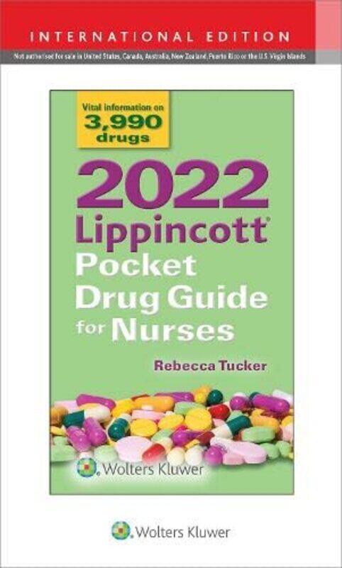 

2022 Lippincott Pocket Drug Guide for Nurses,Paperback by Tucker, Rebecca