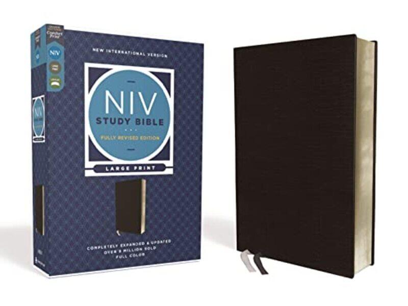 Niv Study Bible Fully Revised Edition Large Print Bonded Leather Black Red Letter Comfort Prin By Barker Kenneth L Strauss Mark L Brown Jeannine K Blomberg Craig L Williams Michael Paperback