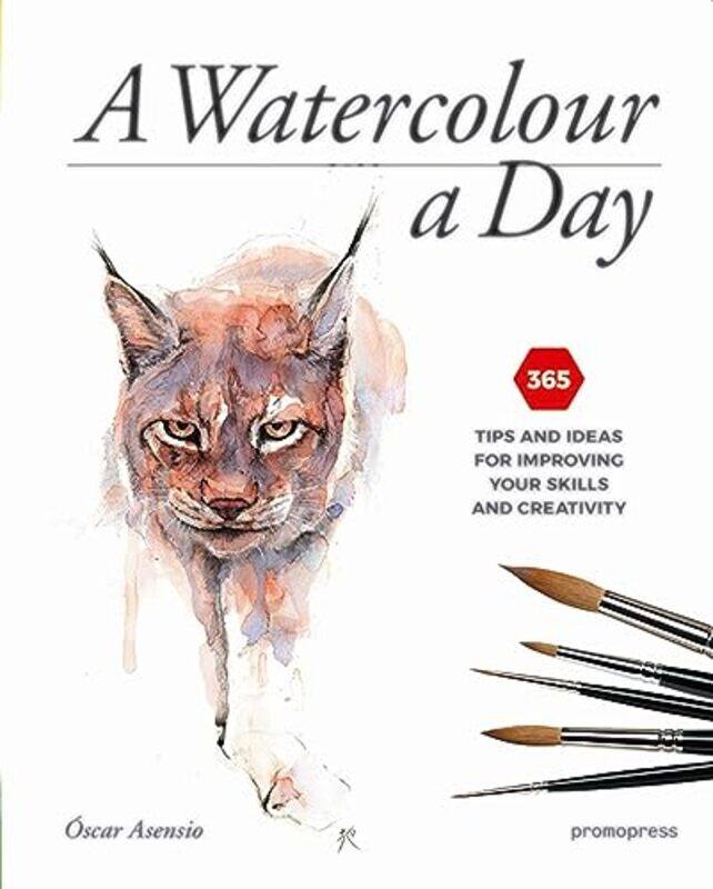 

Watercolour a Day 365 Tips and Ideas for Improving your Skills and Creativity by LASTESIS-Paperback