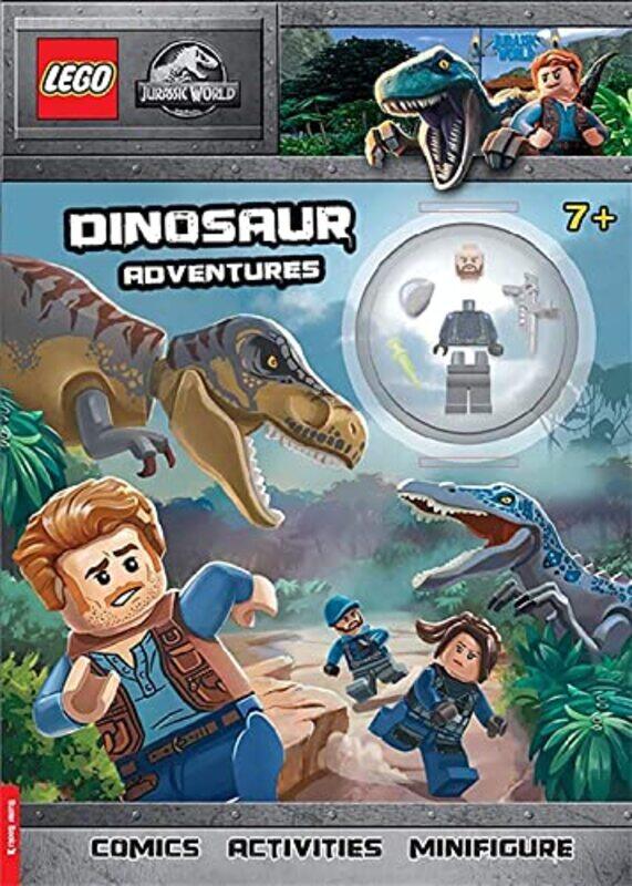 

LEGO R Jurassic World TM: Dinosaur Adventures Activity Book with ACU guard minifigure Paperback by Buster Books - LEGO (R)