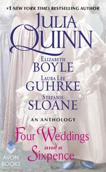 Four Weddings and a Sixpence by Julia QuinnElizabeth BoyleStefanie SloaneLaura Lee Guhrke-Paperback