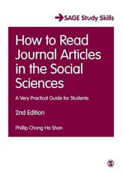 How to Read Journal Articles in the Social Sciences by Tonya RooneyMindy Blaise-Paperback