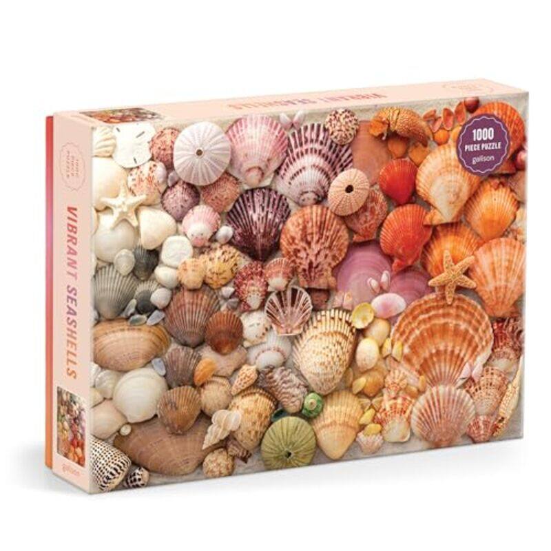 

Vibrant Seashells 1000Pc Puzzle By Galison - Hardcover