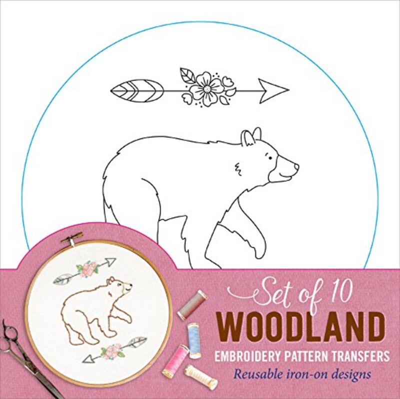 Embroidery Transfers Woodland , Paperback by Inc Peter Pauper Press