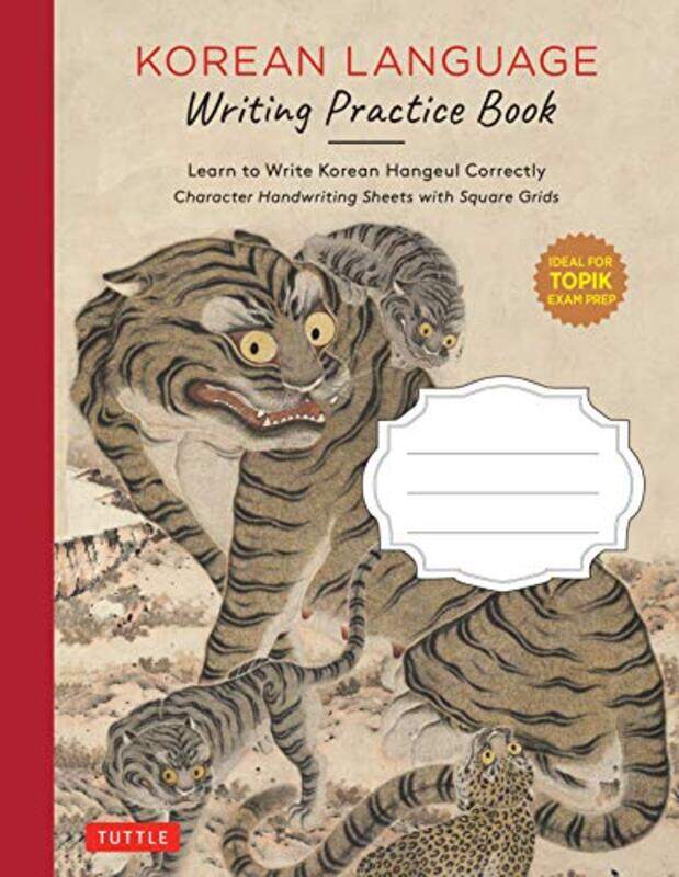 

Korean Language Writing Practice Book by Tuttle Studio-Paperback