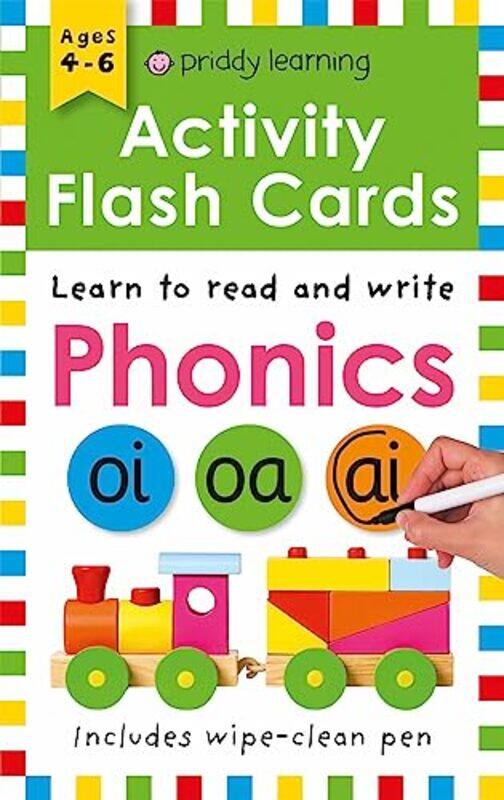 

Wipe Clean Flash Cards Phonics By Roger Priddy -Paperback