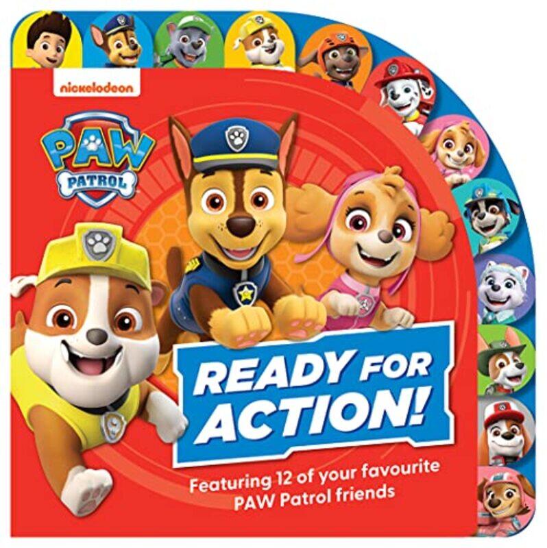 

Paw Patrol Ready For Action Tabbed Board Book By Paw Patrol -Paperback