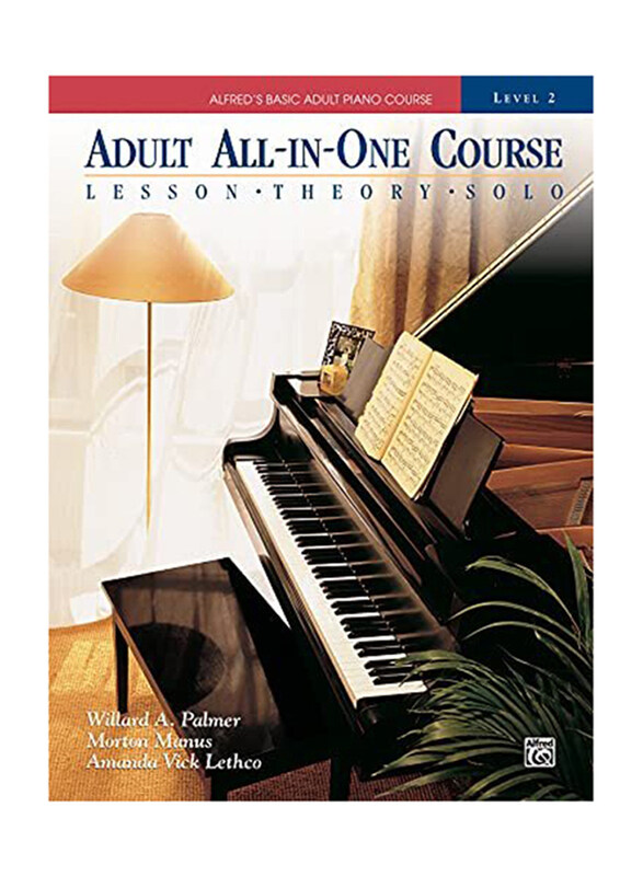 

Alfred's Basic Adult All-In-One Piano Course Lesson, Theory & Solo Book, Paperback Book, By: Willard A. Palmer, Morton Manus & Amanda Vick Lethco