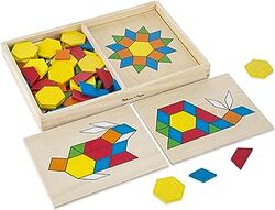 Pattern Blocks and Boards Set by Melissa and Doug Paperback