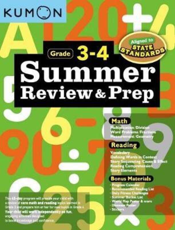 

Summer Review & Prep: 3-4.paperback,By :Kumon