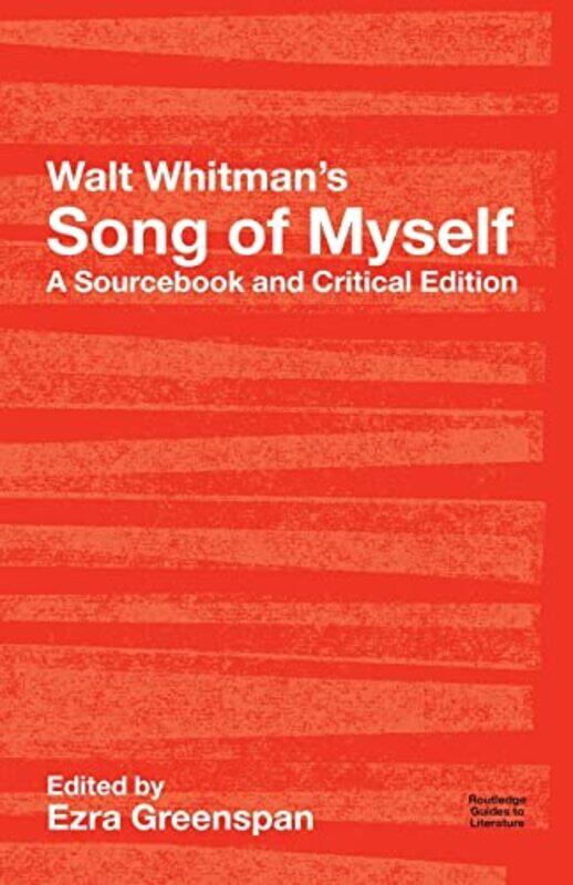 

Walt Whitmans Song of Myself by Walt WhitmanEzra Greenspan-Paperback