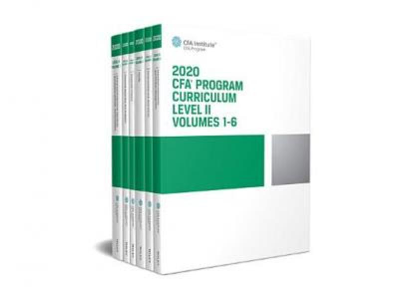 CFA Program Curriculum 2020 Level II Volumes 1-6 Box Set,Paperback,ByCFA Institute