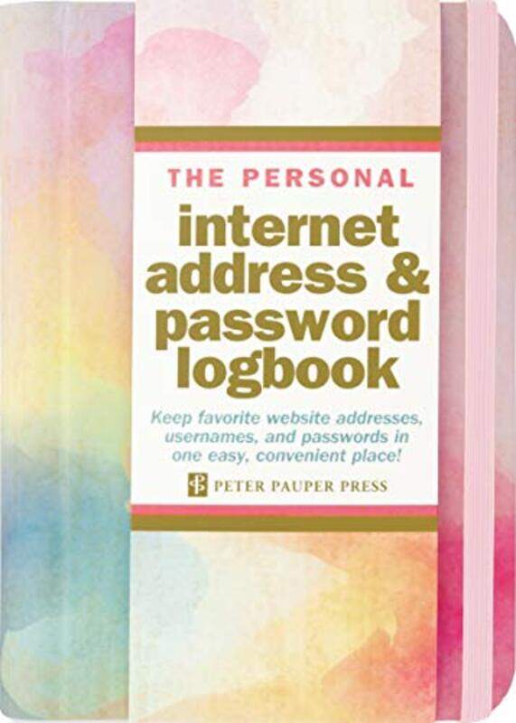 Internet Log Bk Watercolor Sunset,Paperback by Peter Pauper Press, Inc