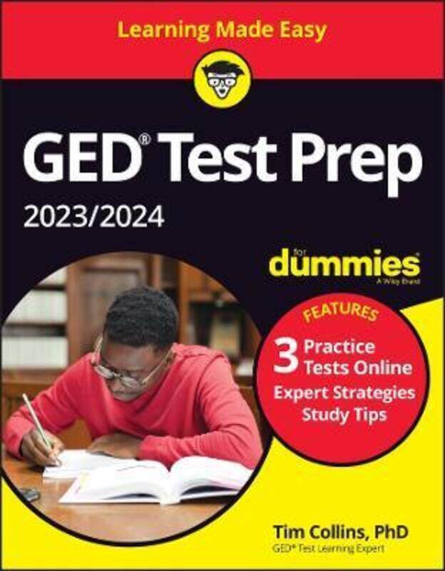 

GED Test Prep 2023/2024 For Dummies with Online Practice,Paperback, By:Collins, T