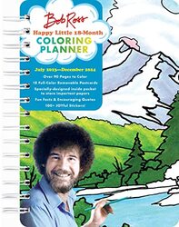 Bob Ross Happy Little 18Month Coloring Planner Editors of Thunder Bay Press Paperback