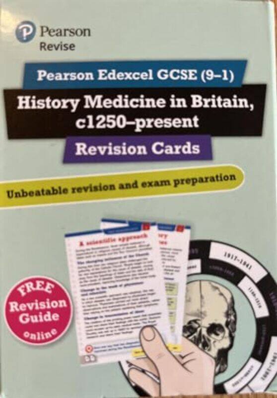 

Revise Edexcel Gcse 91 History Medicine In Britain Revision Cards With Free Online Revision Gui by Taylor Kirsty-Paperback