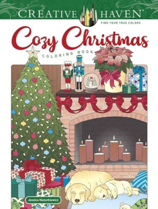 

Creative Haven Cozy Christmas Coloring Book by Jessica Mazurkiewicz-Paperback